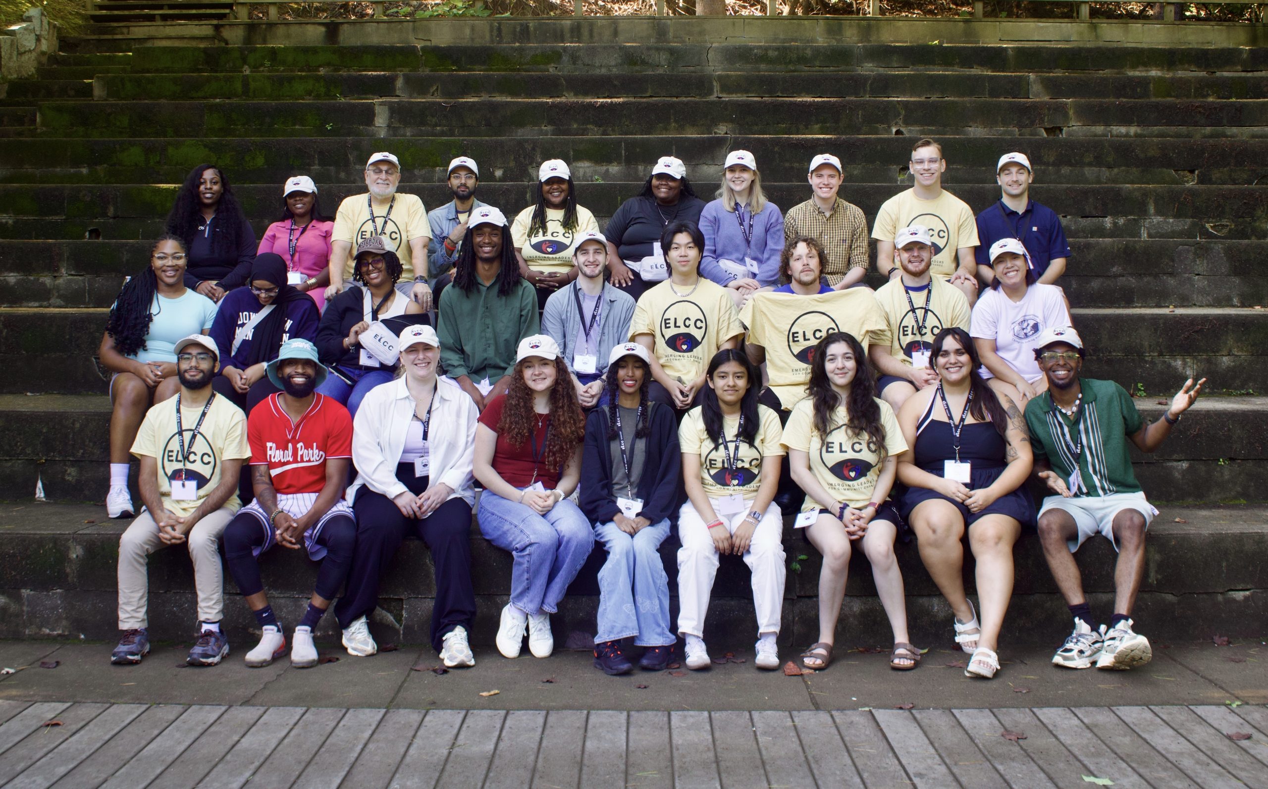 Members of the inaugural ELCC cohort at Camp Glisson (Dahlonega, GA) for the kickoff retreat.